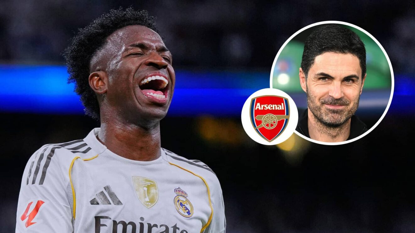 Arteta le dice a Vinicius que el Arsenal construirá el equipo a su alrededor