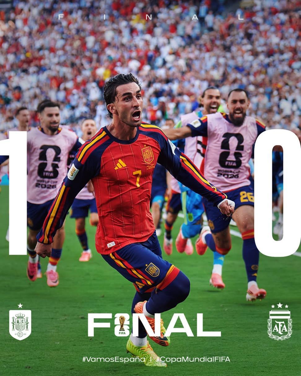 Two stars for Spain! Spain wins the 2026 World Cup